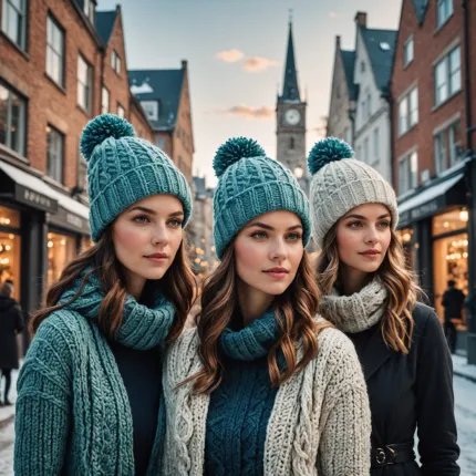 Модные вязаные шапки: Тренды вязаных шапок 2025 — схемы и идеи